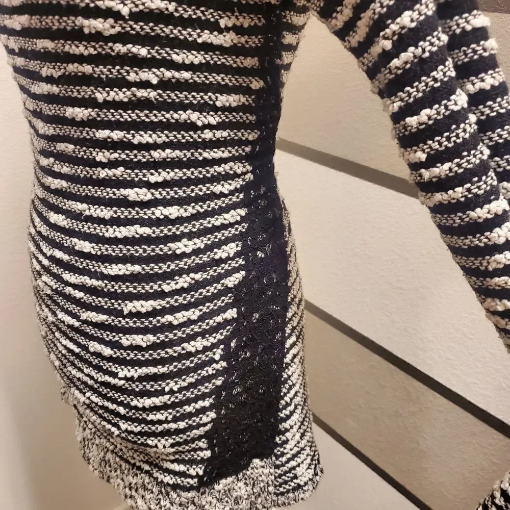 MOTH Chunky Knit Lace Accent Sweater Sz XS